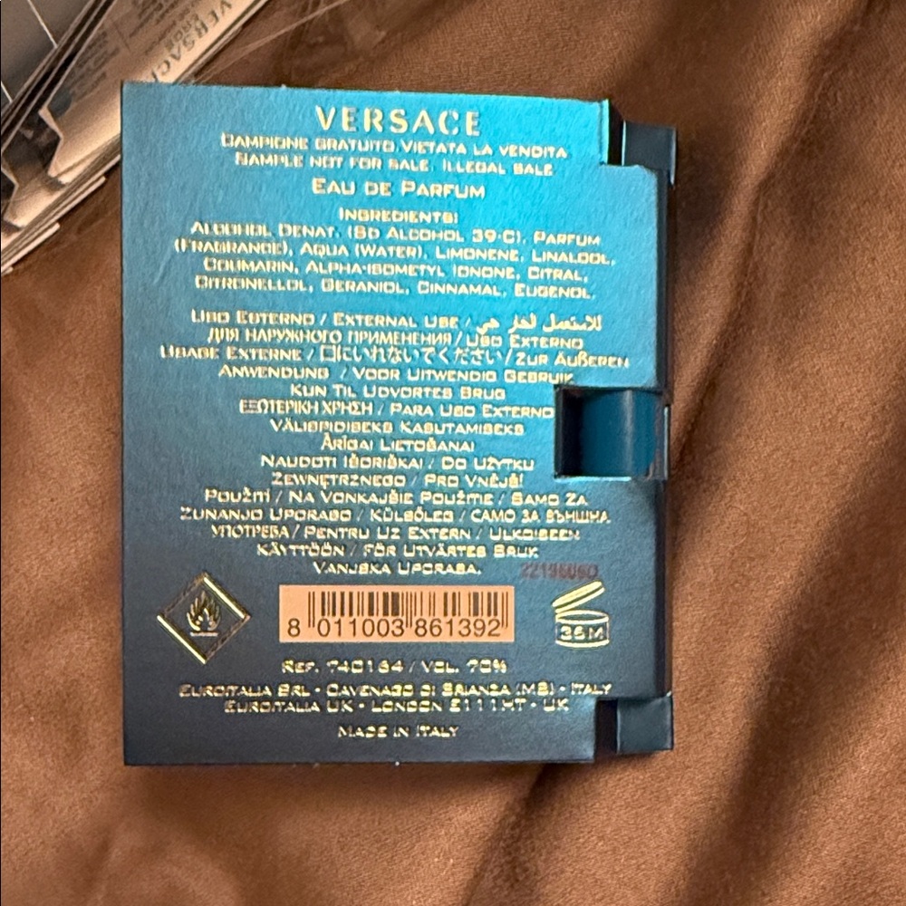 Versace Eros Eau de Parfum sample pack— set of 12 new in package - Picture 7 of 7